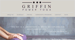 Desktop Screenshot of griffinpoweryoga.com